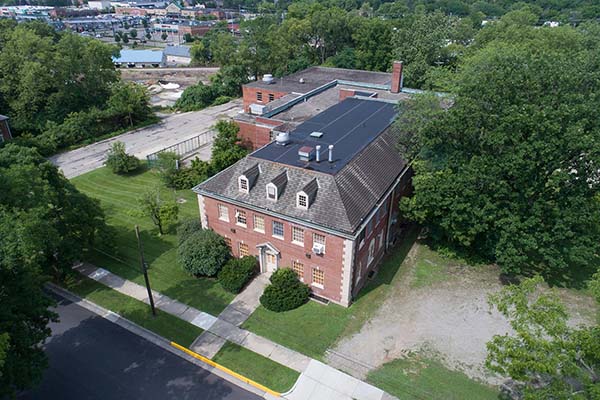 The College@Elm building, view from above