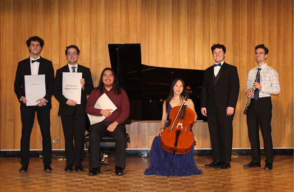 Concerto and Composition competition winners at Souers Recital hall