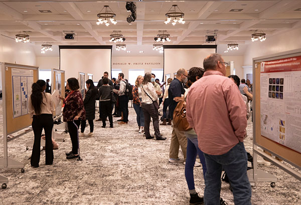 Graduate Research Forum poster session in Fritz Pavilion