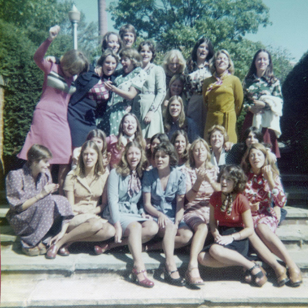 Brown said she had a full college experience during her first time at Miami. She was part of the Delta Gamma sorority, where she met two students who remain close friends (photo courtesy of Debbie Brown).