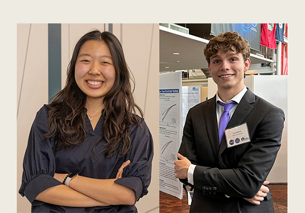 Headshots of Grace Koo and Jack Nomina